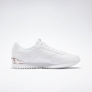 Adidasy Damskie Reebok Royal Glide Ripple Clip Białe/Różowe Złote PL 51ANPWD